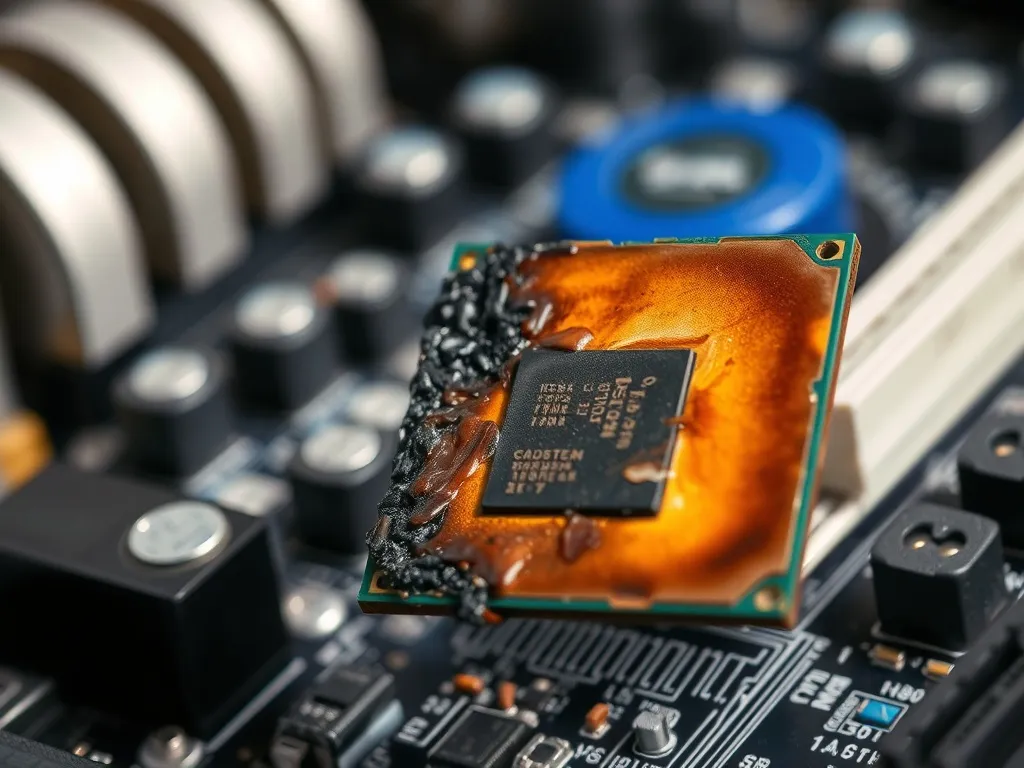 Spalona procesor – jak rozpoznać?