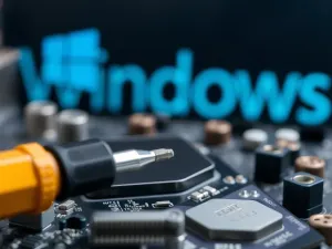 Nowoczesne stanowisko pracy z laptopem wyświetlającym wykresy automatyzacji e-mail marketingu w sklepie dropshippingowym.