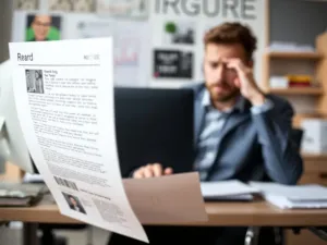 Mężczyzna korzystający z laptopa i smartfona w nowoczesnym biurze domowym, symbolizujący wygodne zarządzanie kontem online.