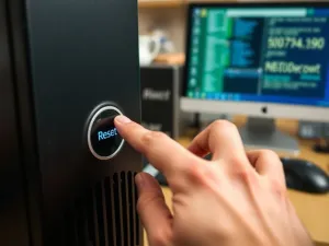 Stos dokumentów i laptop na biurku, symbolizujące formalności prawne wymagane przy sprzedaży w modelu dropshipping.